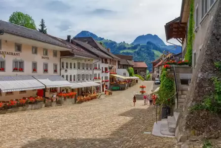 Charming Gruyères main street