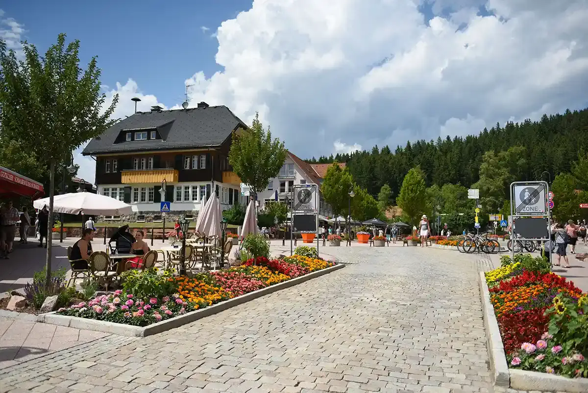 Seestraße Promenade in the town of Titisee