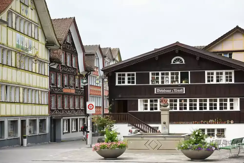 Well-preserved buildings in Appenzell