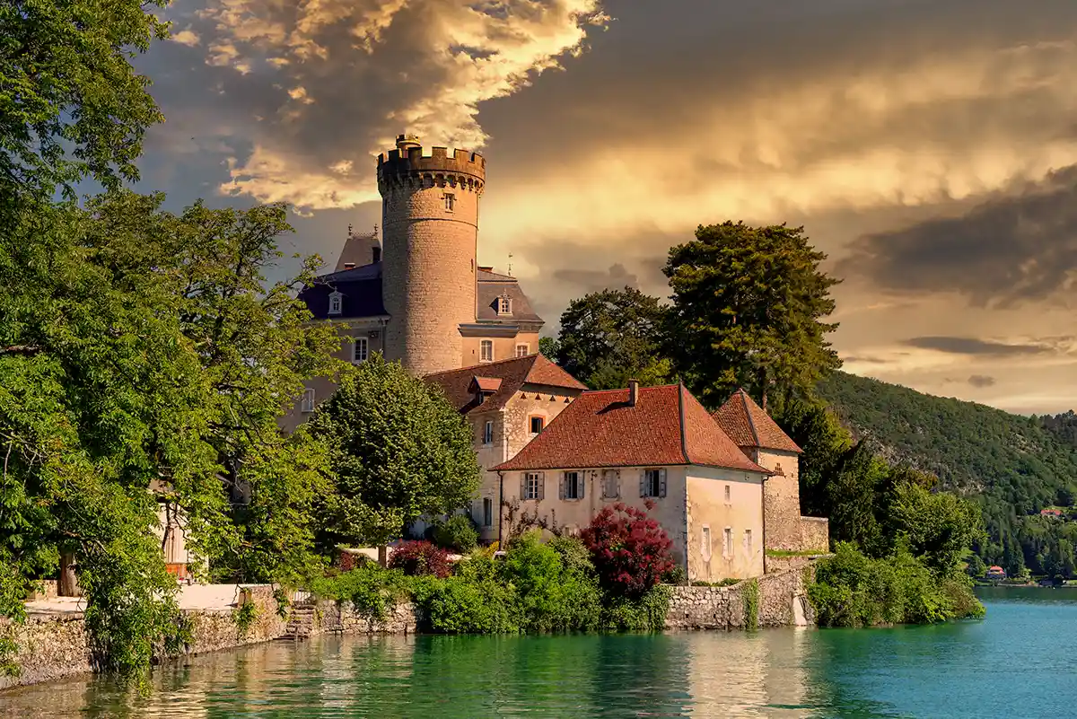 Castle of Duingt, Annecy Lake, France