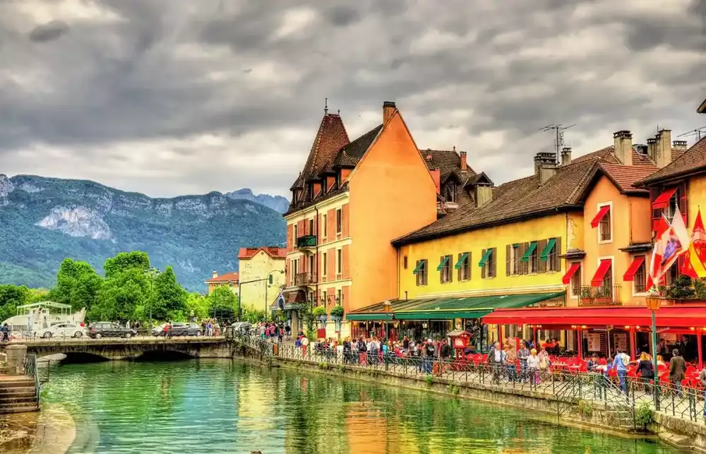 View of the Old Town of Annecy, France