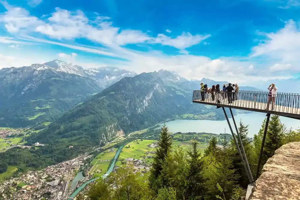 Observation Deck Harder Kulm, Interlaken view